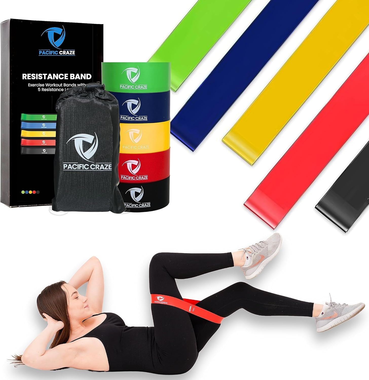 Pro Resistance Bands for Working Out   for Men and Women  (Set of 5)