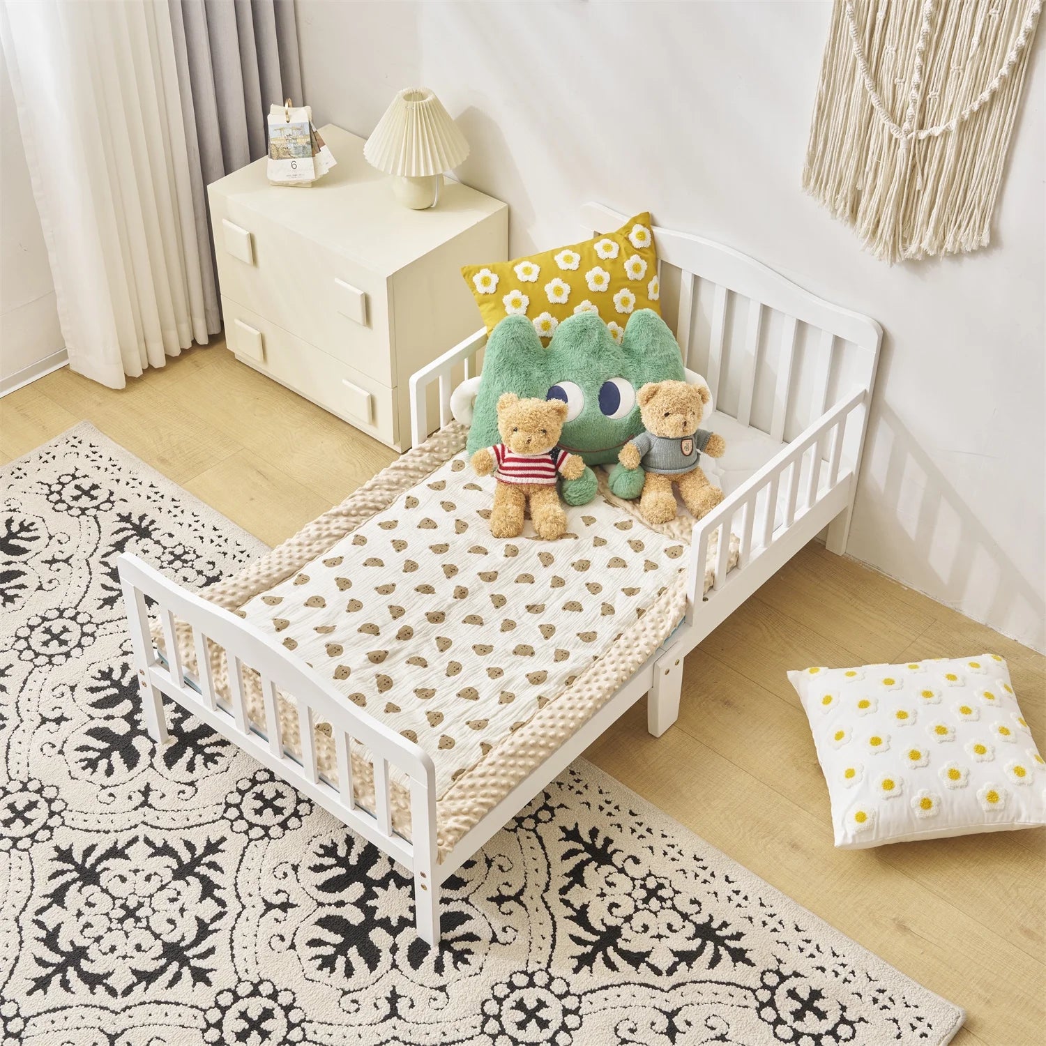 Baby Toddler Bed Kids Children Wood Bedroom Furniture Baby Relax Boys Girls