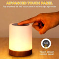 Touch Lamp LED Table Lamp Bedside Lamp RGB Table Lamp Bedroom Lamp with Touch Sensor Portable Desk Lamp RGB Light for Kids Gifts