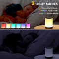 Touch Lamp LED Table Lamp Bedside Lamp RGB Table Lamp Bedroom Lamp with Touch Sensor Portable Desk Lamp RGB Light for Kids Gifts