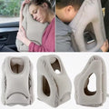 Upgraded Inflatable Air Cushion Travel Pillow Headrest Chin Support Cushions for Airplane Plane Car Office Rest Neck Nap Pillows